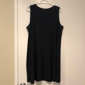 Black sheath dress